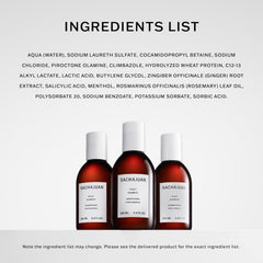 SACHAJUAN rinsed hair and scalp showing reduced flakes and softer appearance