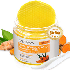 SADOWAY front packaging showing 50-count pads and clear labeling benefit: travel-ready cleansing