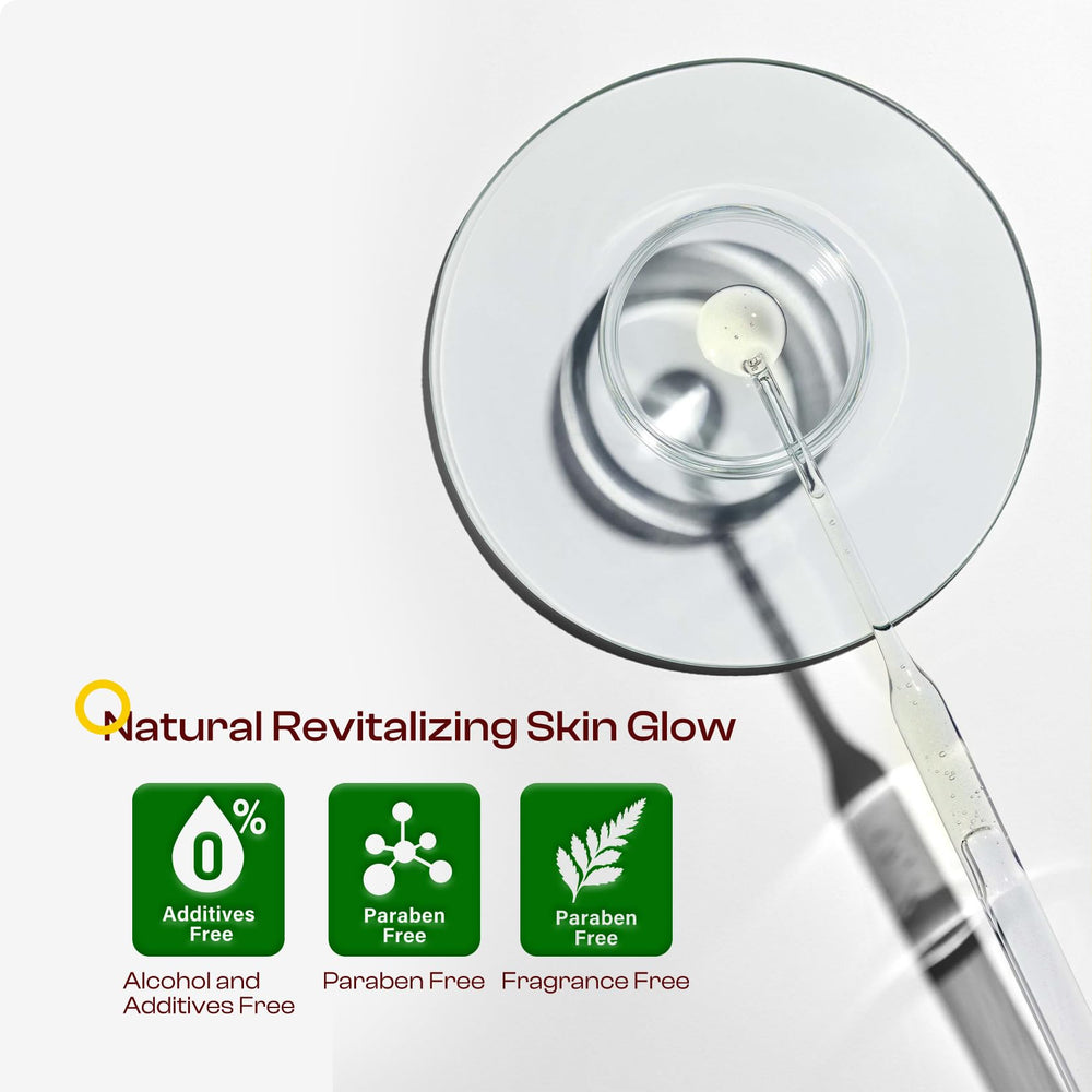 SADOWAY bottle beside aloe and ginseng showing soothing botanical benefit