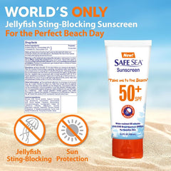 SAFE SEA lotion texture close-up showing smooth spreadable barrier