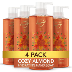 Safeguard Cozy Almond front packaging showing scent and benefits