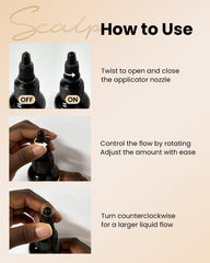 Sahha before and after hair demonstrating smoother, fuller-looking strands benefit