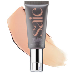 Saie Slip Tint front packaging showing product and SPF benefit