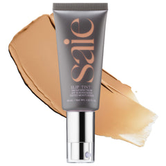 Saie front packaging showing shade Four and SPF benefit