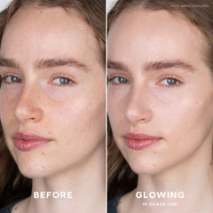 Saie Slip Tint pump droplet texture highlighting dewy hydration