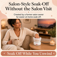 Saint Willo lifestyle image of hand treatment showing moisturized cuticles