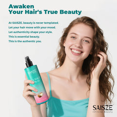 SAISZE before and after image showing fuller hair and natural waves