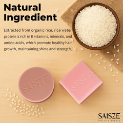 SAISZE conditioner bar close texture highlighting creamy moisturizing feel