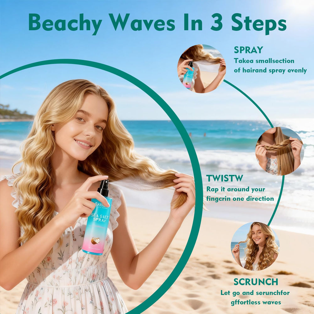 SAISZE ingredients aloe kelp and sea salt emphasizing nourishing formula