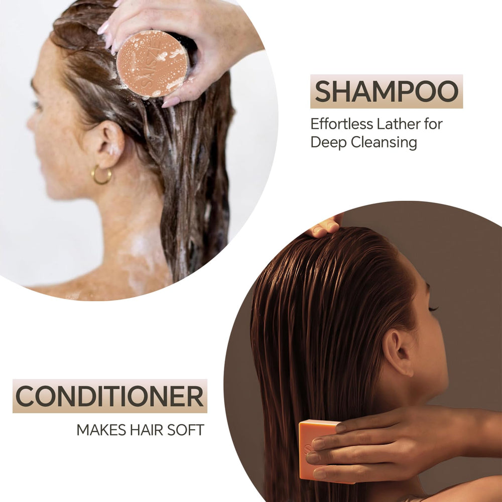 SAISZE lathering shampoo in shower for gentle cleansing performance