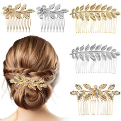 salbsever front view of gold and silver combs showing design and benefit of coordinated styling