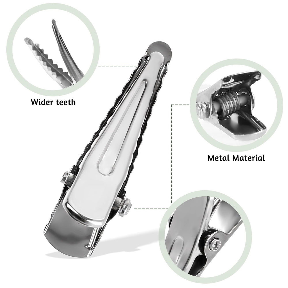 salbsever open clip showing spring mechanism and smooth edges for easy use