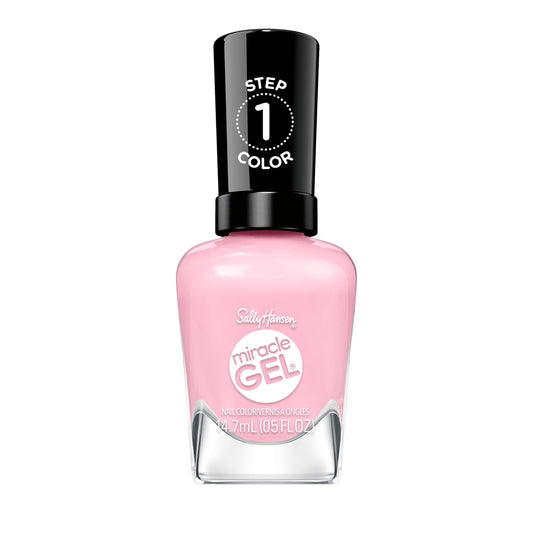Sally Hansen bottle front view showing blush crush shade and clear branding for color choice