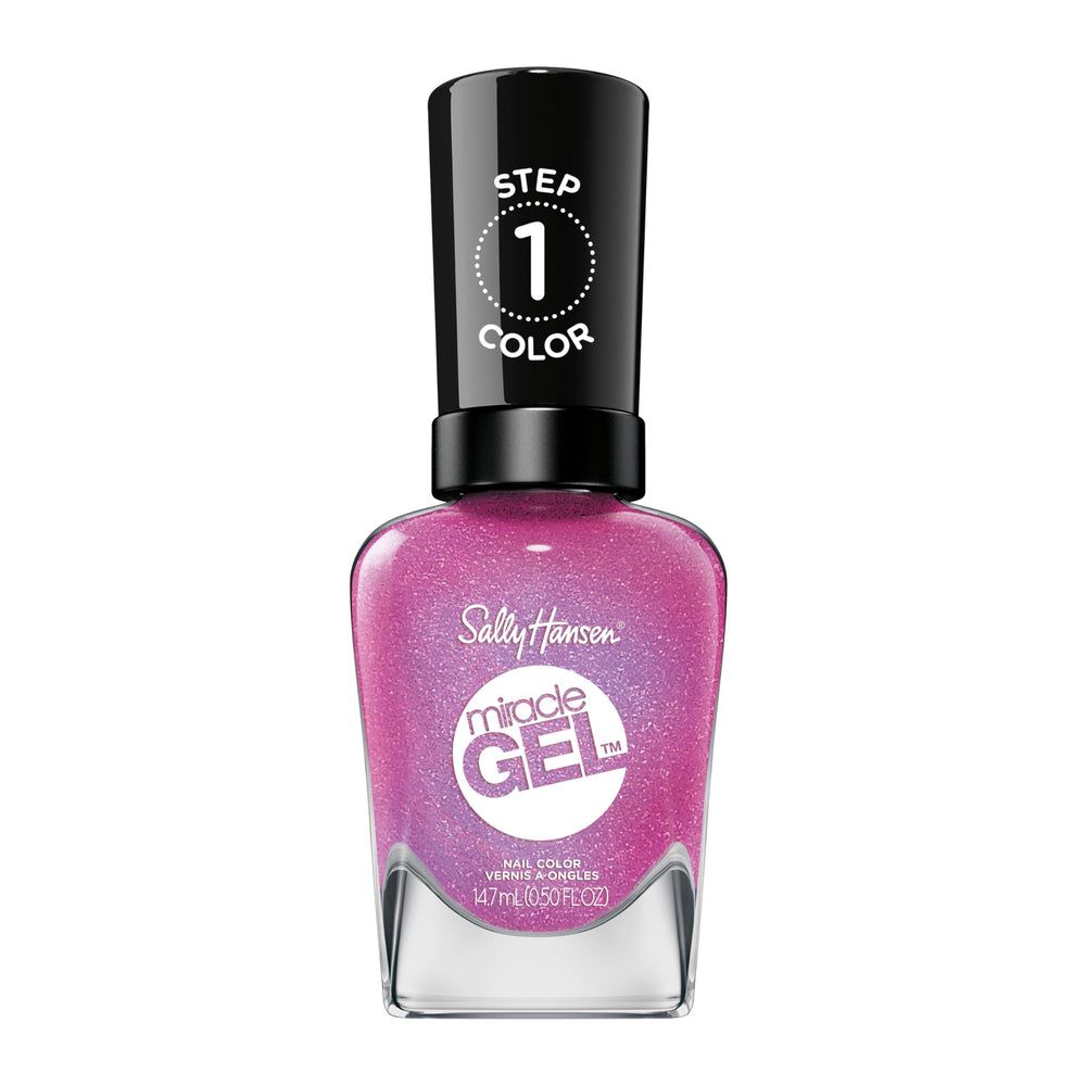Sally Hansen front-facing bottle showing color and label, clear product identification and appeal