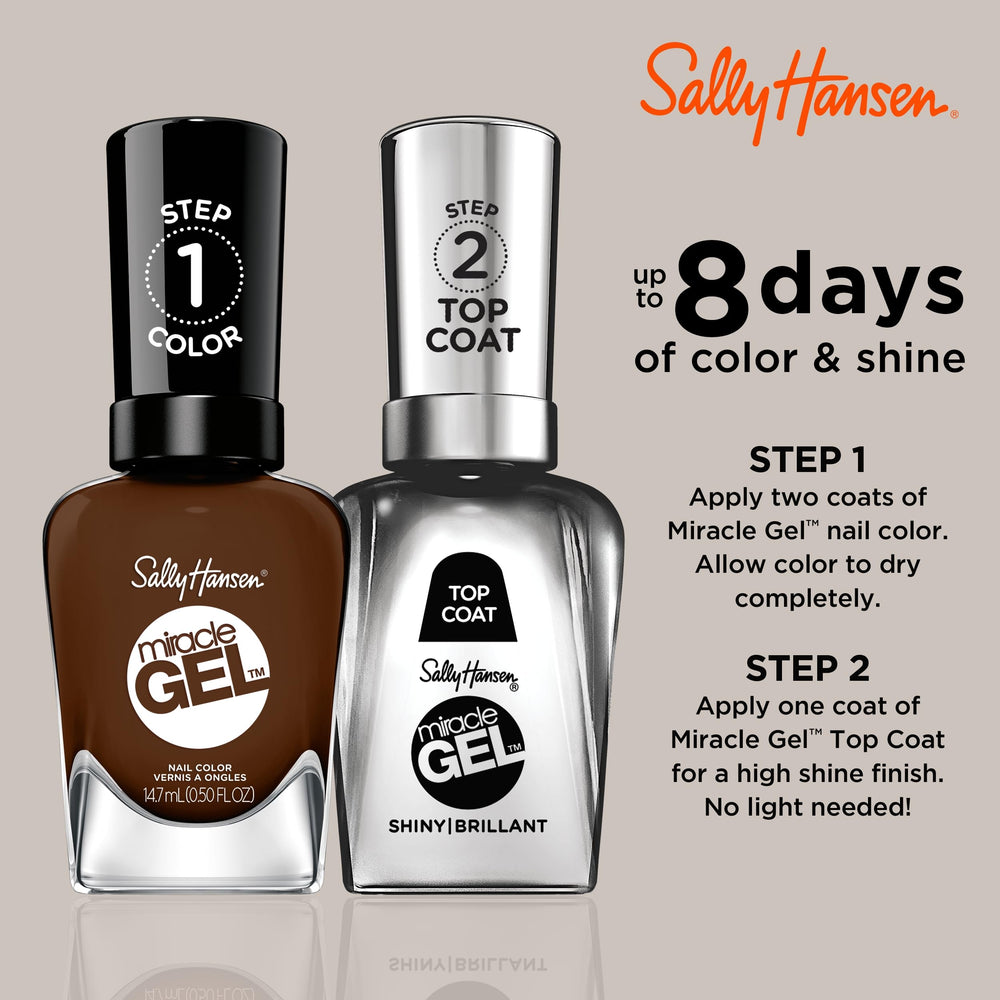 Sally Hansen brush stroke demonstrating smooth crème texture and full coverage