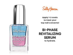 Sally Hansen bi-phase separation visible before shaking, ensures dual hydration action