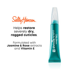Sally Hansen Cuticle Rehab gel texture close-up highlighting smooth moisturizing formula
