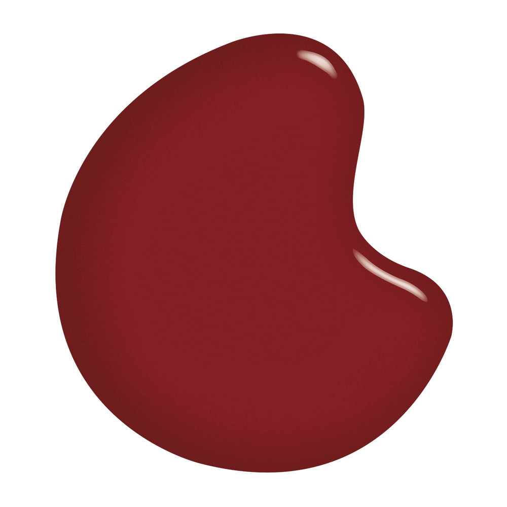 Sally Hansen brush stroke of Dig Fig red showing smooth coverage and rich pigment