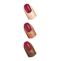 Sally Hansen Eco-Rose swatch strip showing true dusty rose pigment for precise color choice benefit