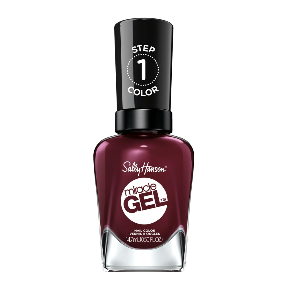 Sally Hansen front bottle Wine Stock shows shade and glossy finish for easy selection