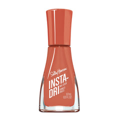 Sally Hansen front packaging showing coral peach polish and glossy finish
