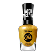 Sally Hansen bottle front view showing GOAT Gold shade and brand