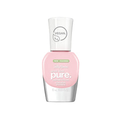 Sally Hansen bottle front view showing 200 Pink Cloud with glossy finish benefit