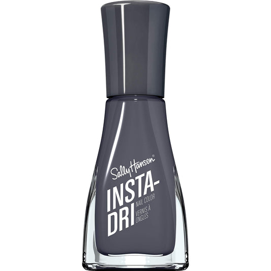 Sally Hansen front bottle showing Grease Lightening black and glossy finish benefit