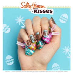 Sally Hansen manicured hand wearing the shade in a lifestyle setting for instant polish upgrade