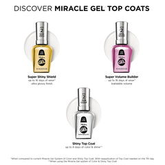 Sally Hansen in lifestyle setting with polished hands for long-lasting salon-look benefit