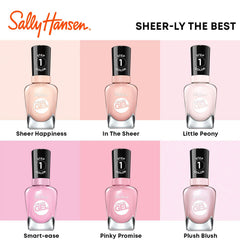 Sally Hansen close-up of cured nail surface showing high-shine durability