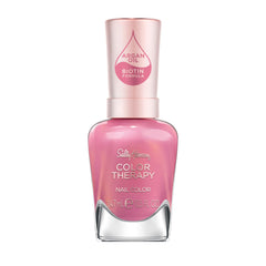 Sally Hansen Mauve Mantra front bottle showing shade and label benefit