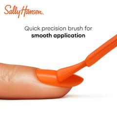 Hand with Sally Hansen Sunbrella manicure outdoors highlighting long-lasting glossy finish