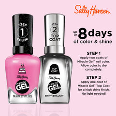 Sally Hansen brush stroke of Party of Hue showing smooth application and true color payoff