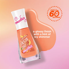 Sally Hansen Peach Melba brush stroke demonstrating one‑coat coverage benefit