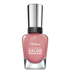Sally Hansen bottle front view showing Pink Pong shade and glossy finish benefit