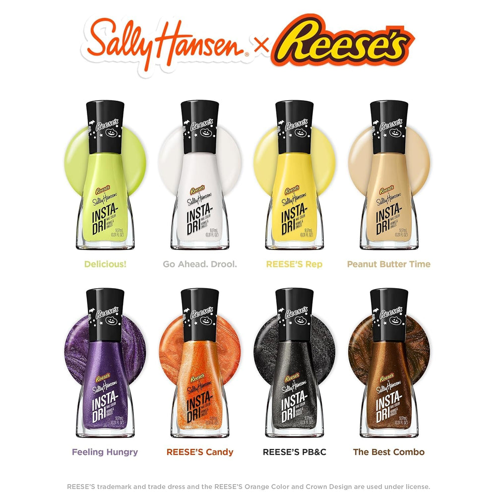 Sally Hansen Reese's manicure in lifestyle setting showing polished nails and time-saving benefit