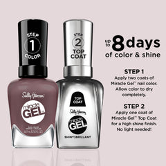 Sally Hansen brush stroke of Saddle Up showing smooth application benefit