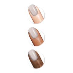 Sally Hansen brush stroke of Serenity Stone showing smooth application benefit