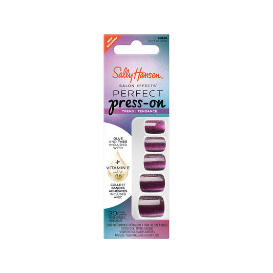 Sally Hansen front packaging showing all four square nail designs and benefits