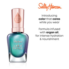 Sally Hansen bottle next to ruler for size and scale clarity benefit