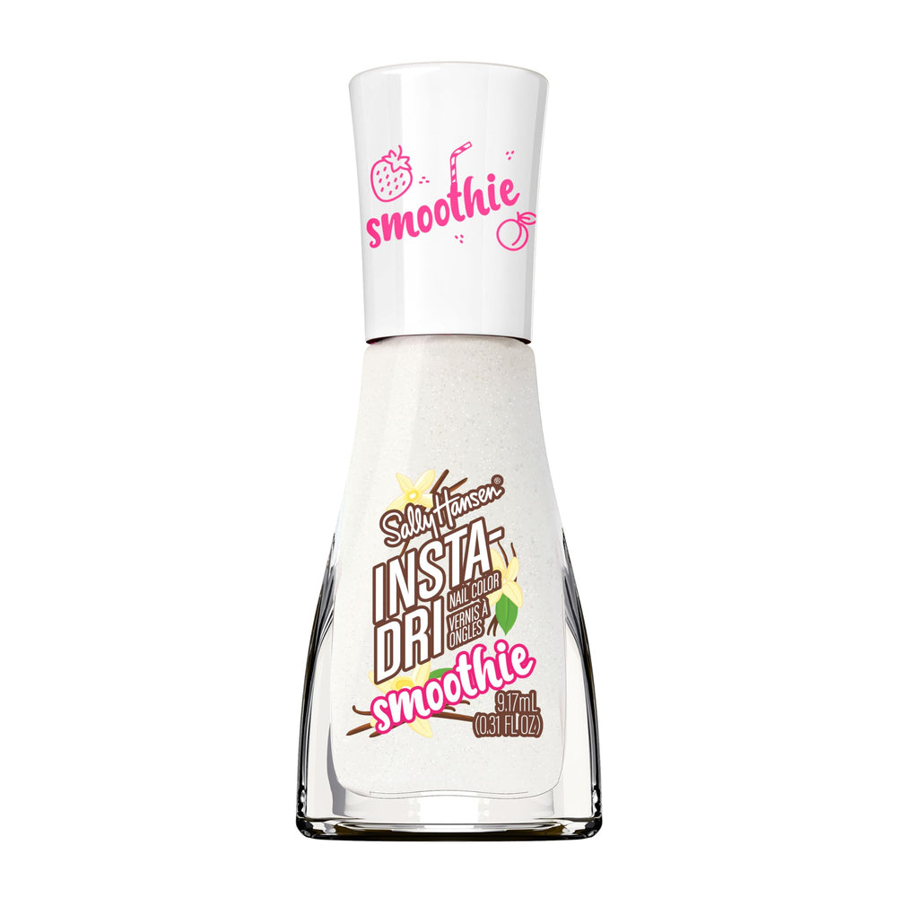 Sally Hansen bottle front view showing Vanilla Bean Vibe color and label benefit fast-dry