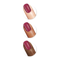 Sally Hansen brush stroke of wine not showing smooth, opaque coverage
