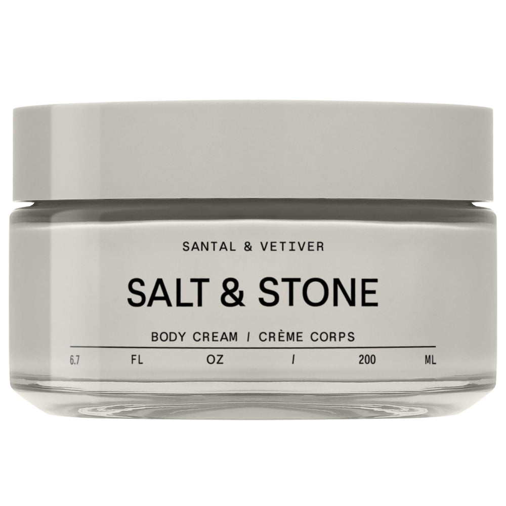 Salt & Stone bottle front view showing clean design and hydrating benefit