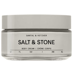 Salt & Stone bottle front view showing clean design and hydrating benefit