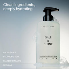 Salt & Stone pump dispenser close-up showing easy use and controlled dispensing