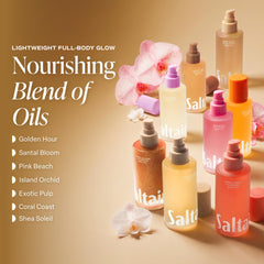 Saltair oil texture drop on skin demonstrating fast absorption benefit