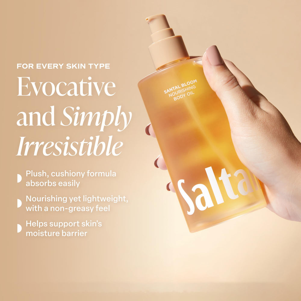 Saltair application on arm demonstrating smooth, non-greasy finish