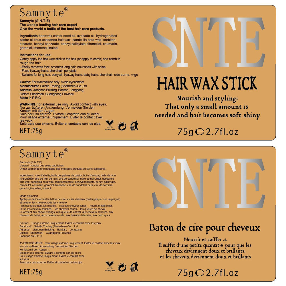 Samnyte used on bun edges showing clean finish and long-lasting control