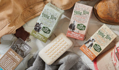 San Francisco Soap Company Filthy Man rich lather in hand for deep clean and quick rinse
